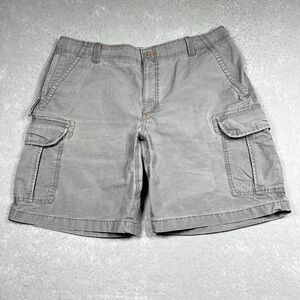 LL Bean Cargo Shorts Men’s 38 Gray Outdoors Hiking Fishing Work Wear Casual